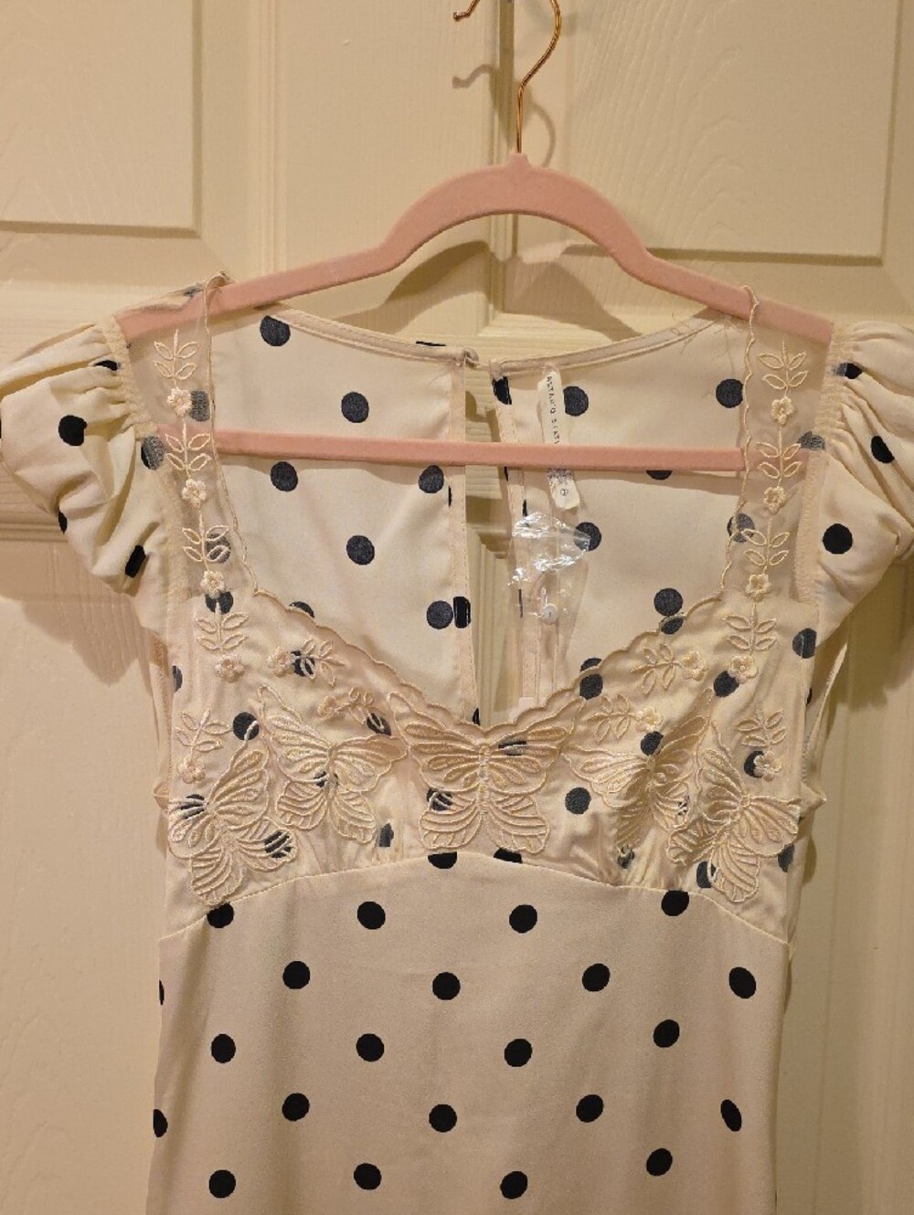 Altar'd State Polka Dot Midi Dress with Butterfly Detail - Picture 7 of 10